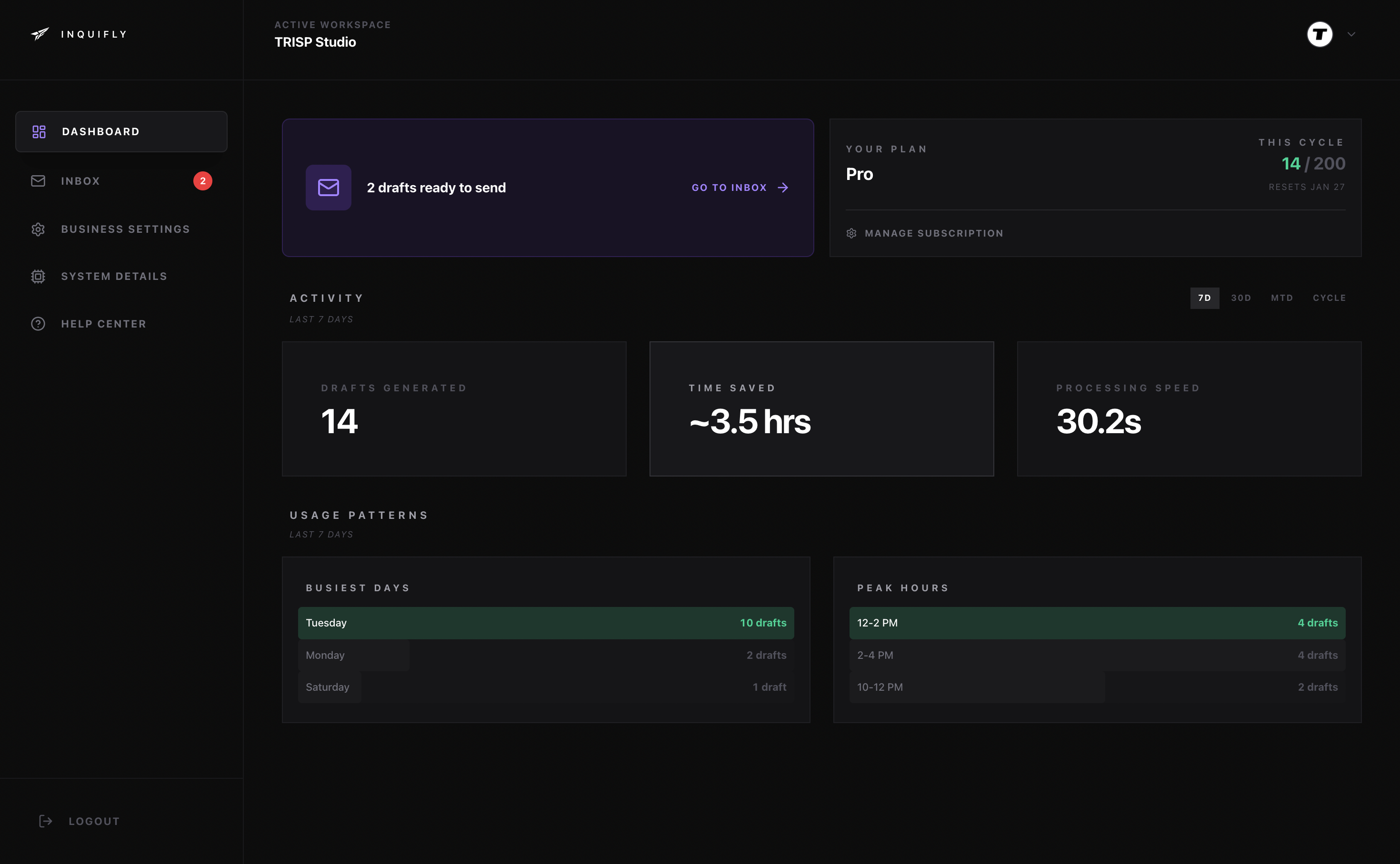 Dashboard preview